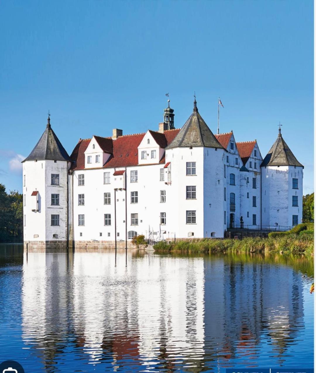 Ferienwohnung Am Schlosspark Glücksburg Exterior foto